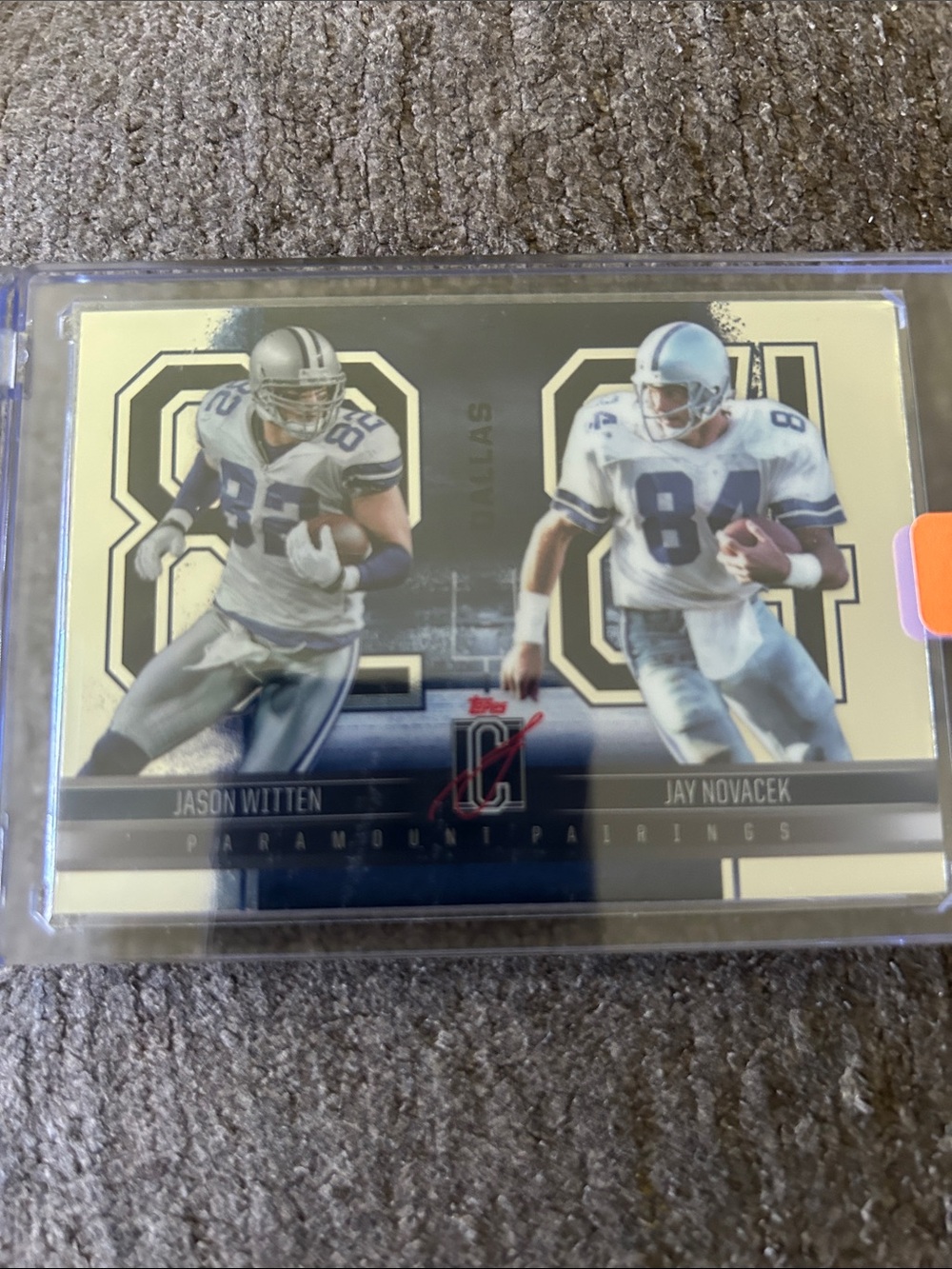 2024 Topps Signature Class Paramount Pairings Jason Wittenberg And Jay Novacek